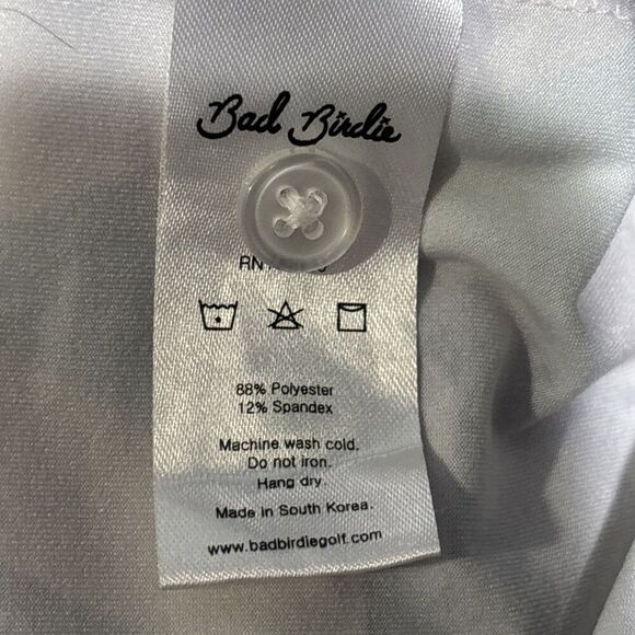 Bad Birdie Polo Shirt Men's Large Triangle Geometric Palm Tree Performance Golf - Picture 16 of 16